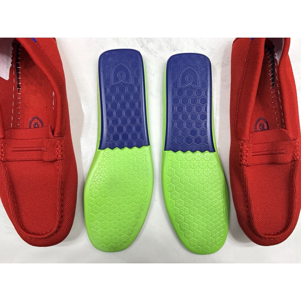 EUC Rothy's The Driver Red Clementine Driving Slip On Loafers Size 9 - Picture 9 of 10
